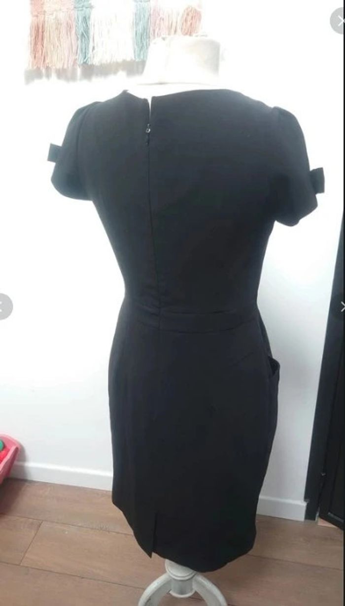 robe chic cocktail sassia noire t 38 40 - photo numéro 2