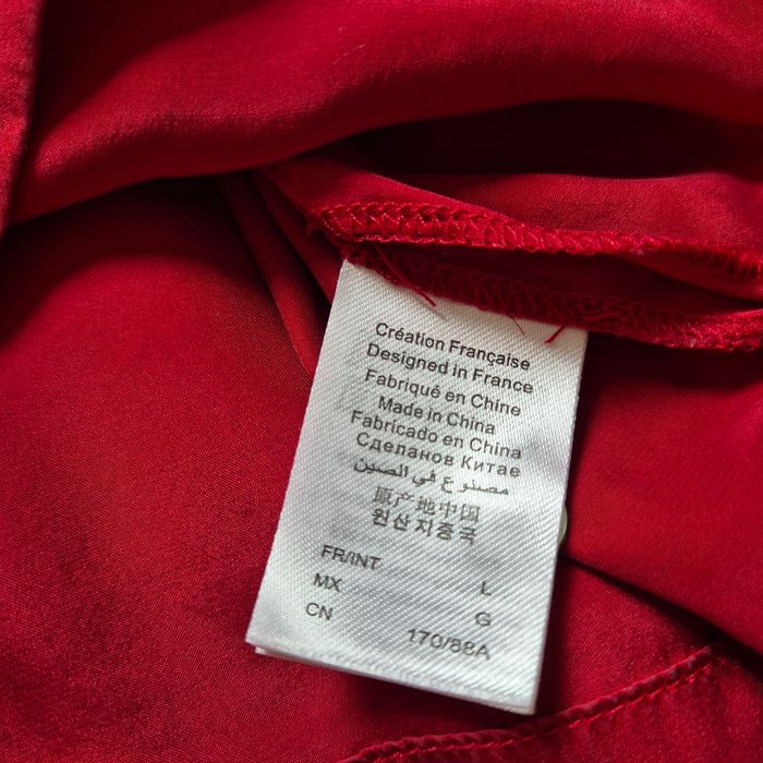 Chemise de pyjama rouge bordeau 100% soie - Etam - Taille L : 40 - 42 - photo numéro 5