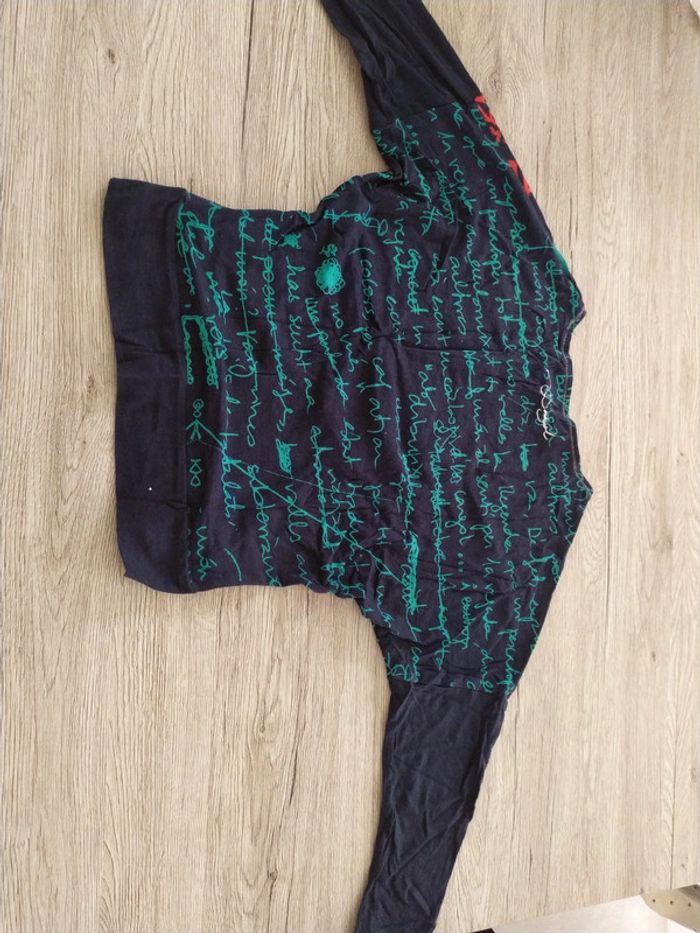 tee shirt manche 3/4 desigual 7/8 ans - photo numéro 4