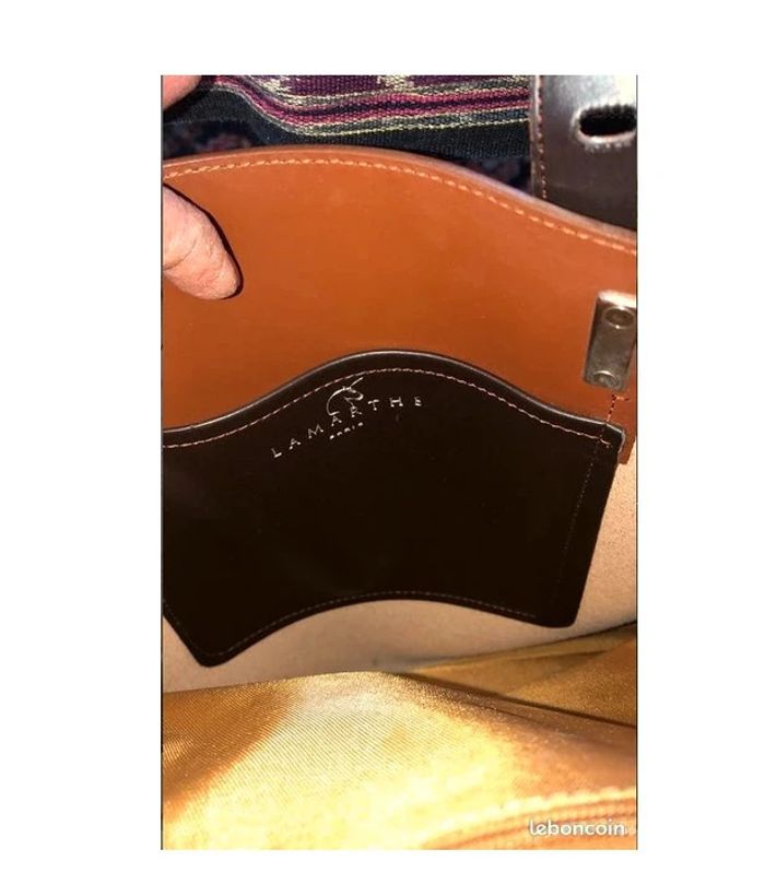 🔆 Chic et neuf sac Lamarthe brun cuir L37,5 x H31 cm et 56 cm avec lanière P 12cm - photo numéro 9