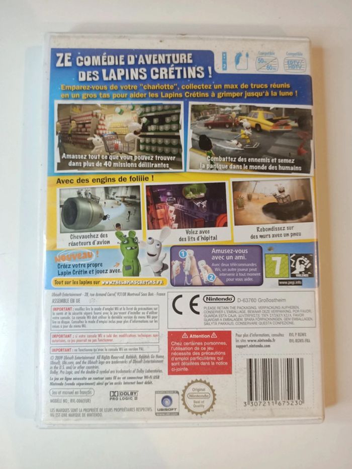 Jeu Nintendo Wii les lapins crétins la grosse aventure - photo numéro 2
