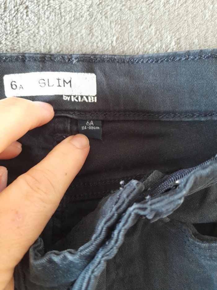 Jeans bleu marine 6 ans - photo numéro 3