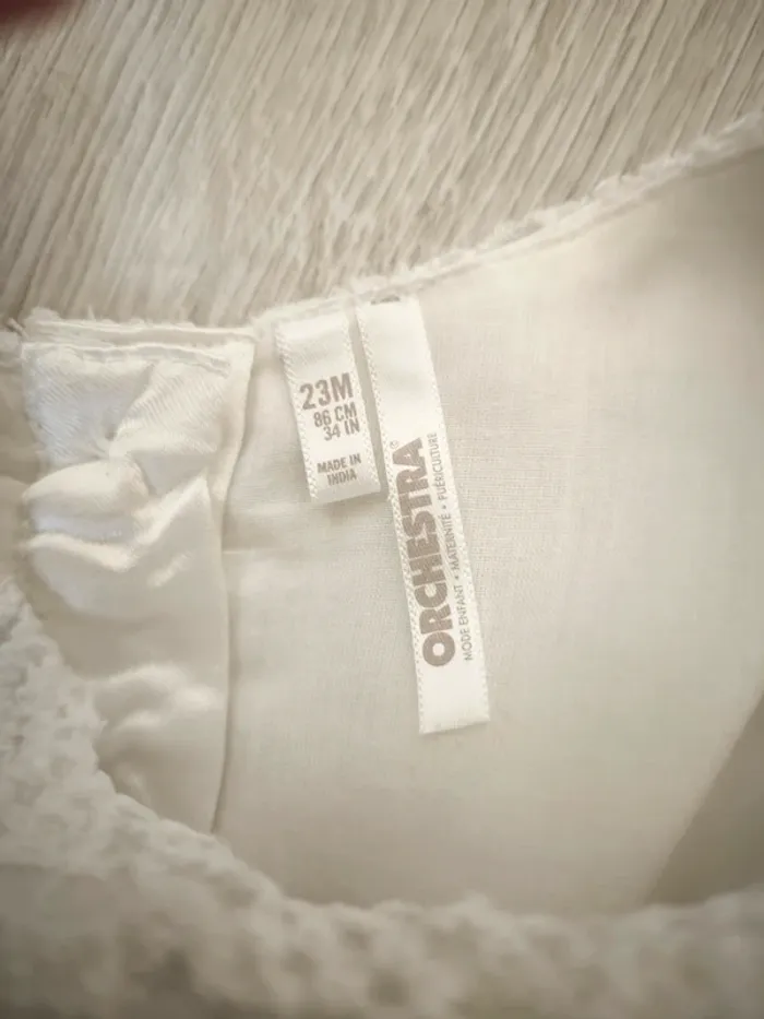 Robe blanche cérémonie baptême mariage fête - photo numéro 7