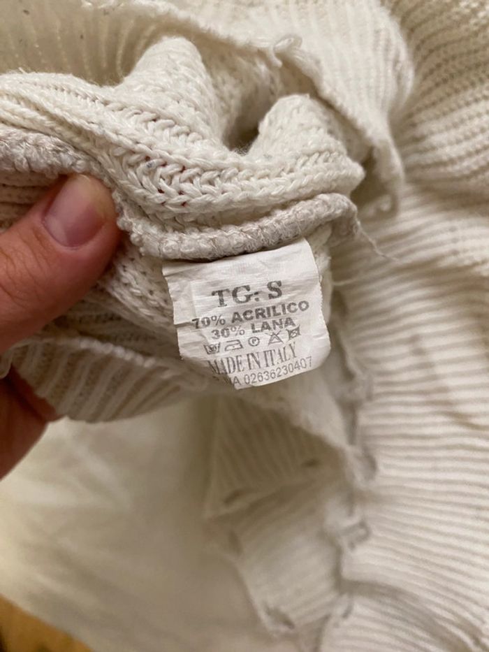 Cardigan blanc MM Studio – Fabriqué en Italie - photo numéro 5