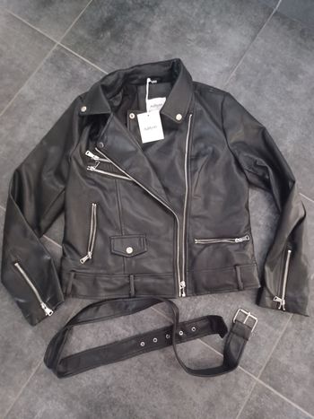Veste aspect cuir