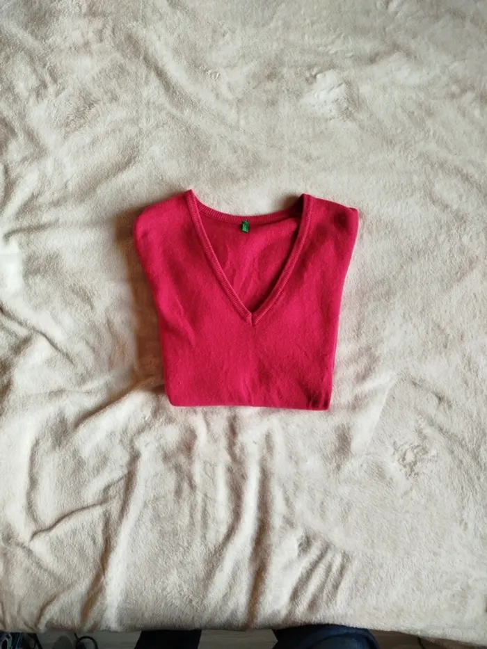 Pull femme fushia United Colors Of Benetton