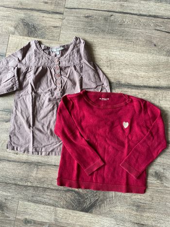 Lot pull et blouse