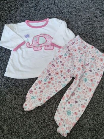 Pyjama 2 pièces en coton Petit Béguin 6 mois