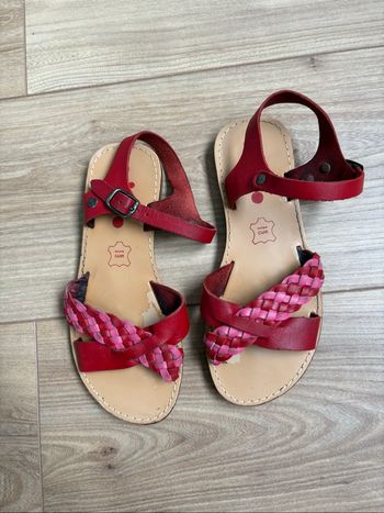Sandales en cuir