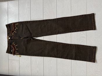Jean Farfalla Rosso marron
