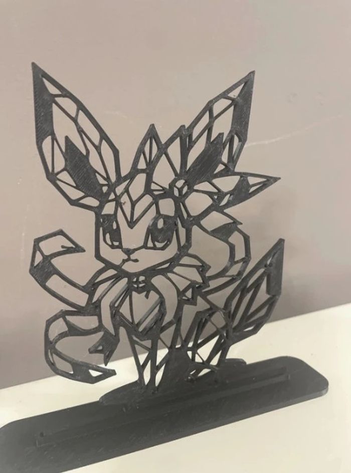 Pokémon Nymphalie - décoration géométrique avec support - photo numéro 2