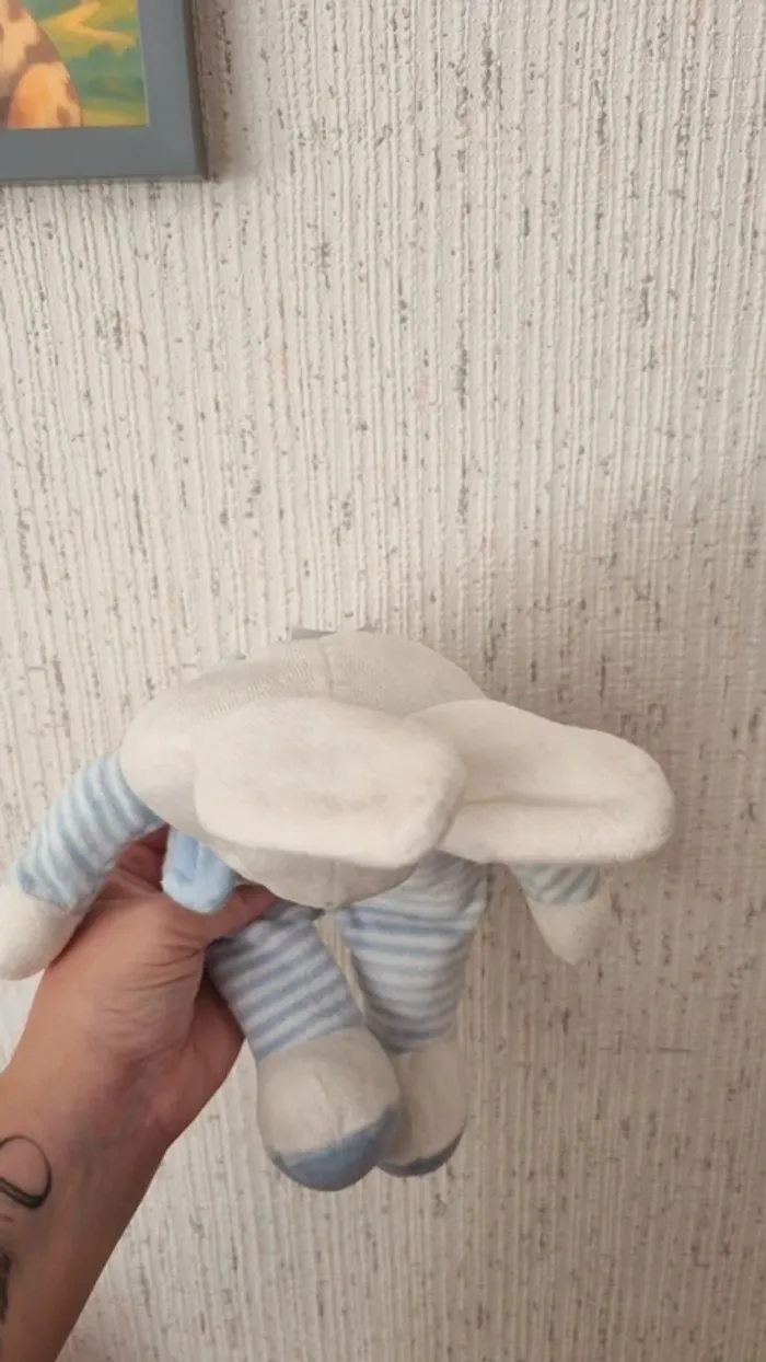 Peluche lapin bleu - photo numéro 10