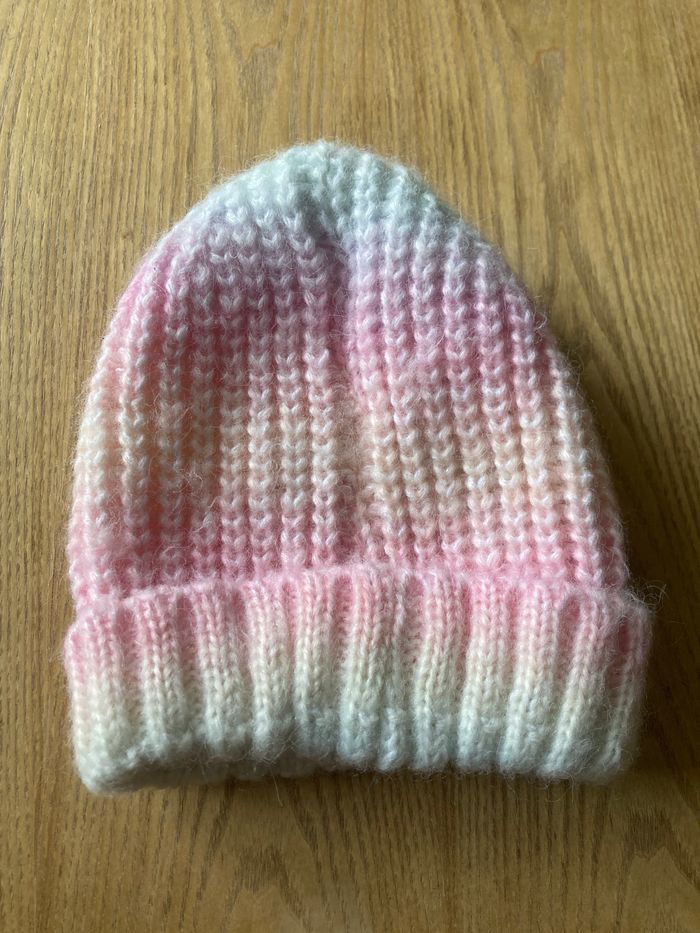 Bonnet chaud en maille taille 5/8 ans - photo numéro 2