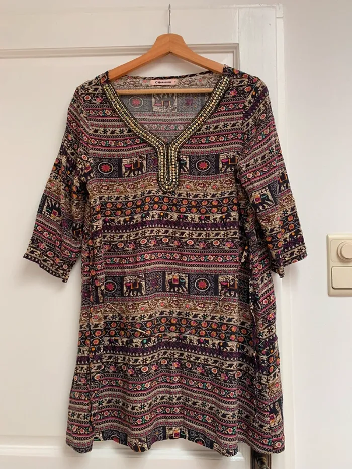 Tunique multicolore