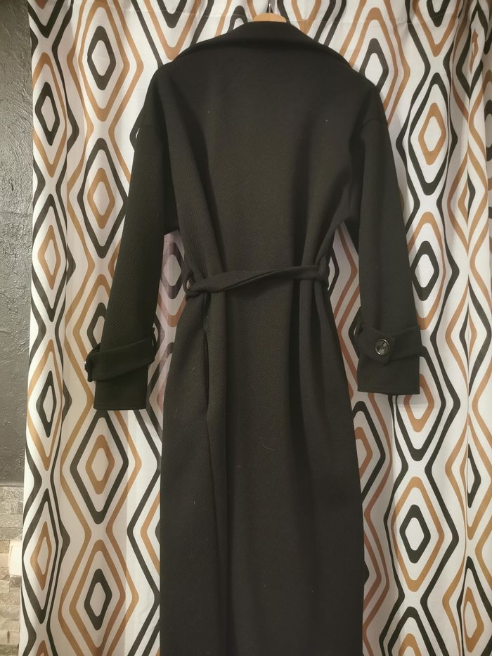 manteau oversize couleur noir - photo numéro 4