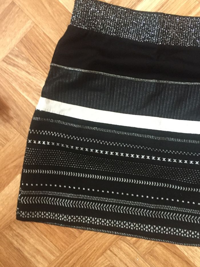 Jupe à paillettes noire Desigual femme 38 - photo numéro 3