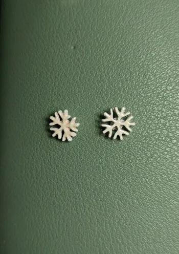 Boucles d'oreilles flocons