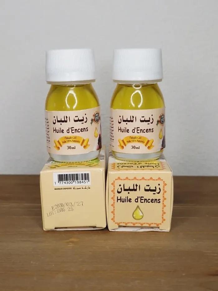 2 huiles d'encens oliban 100% naturelle 2x30ml - photo numéro 2