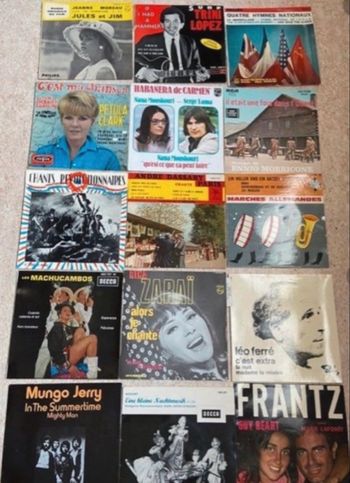 Lot disques 45 tours 