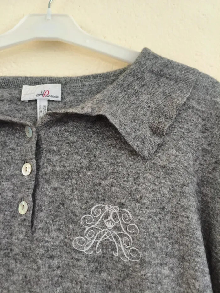 Pull gris - H.Peterseim - taille 54 - photo numéro 2