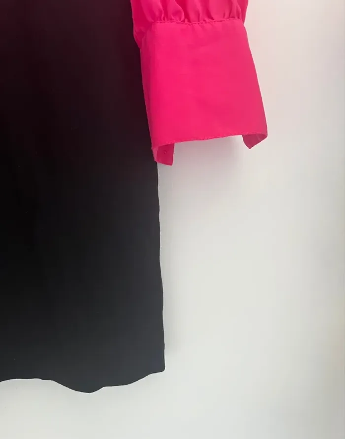 Robe chic fuschia/noir La Redoute T36 - photo numéro 2