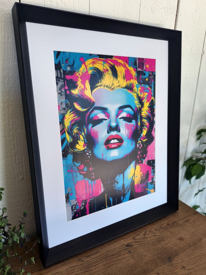 Affiche poster A3 (29,7×42 cm) Marilyn Monroe pop art street art coloré – déco murale vintage modern - photo numéro 2