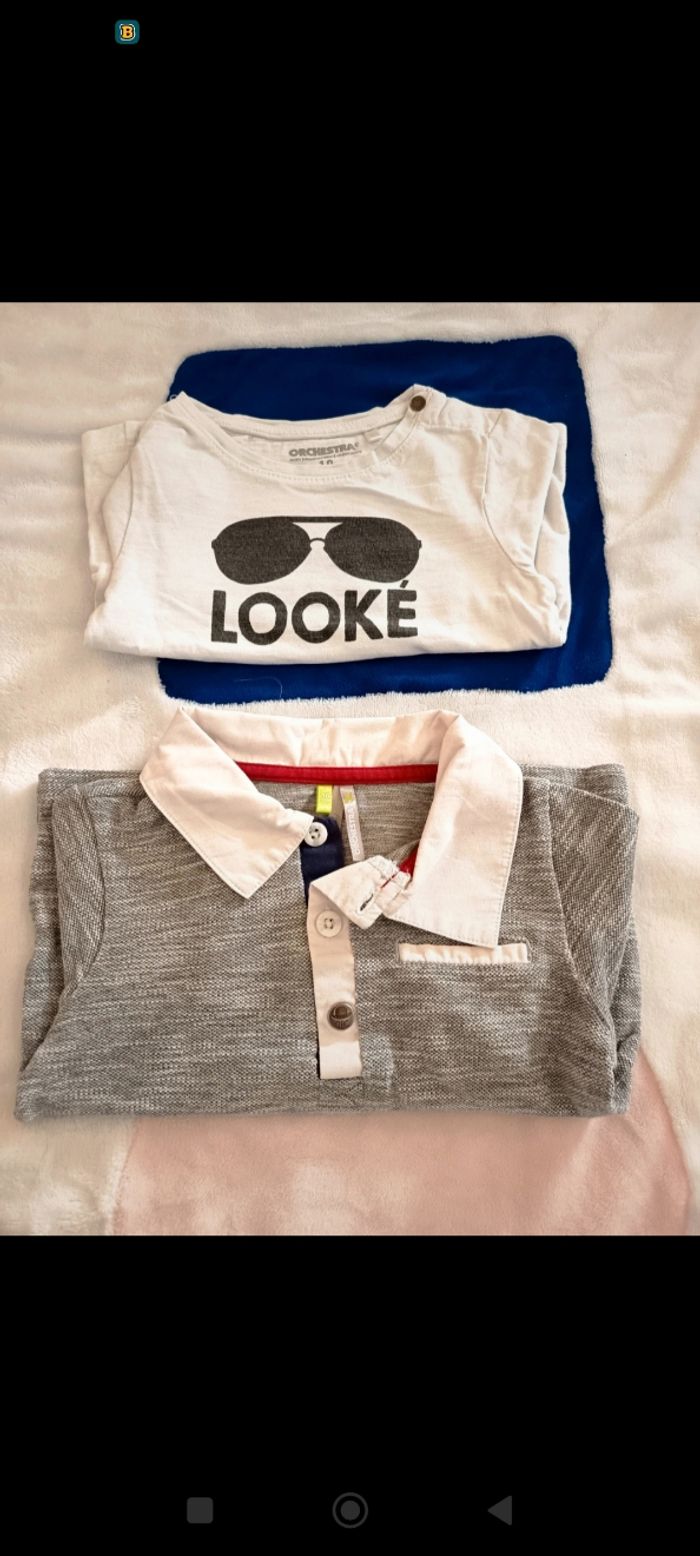 Lot T-shirts manches longues 18 mois - photo numéro 3