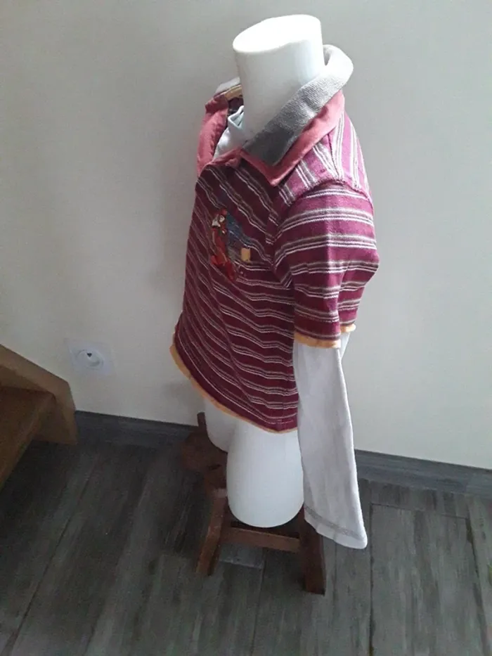 Polo manches longues Tigrou 116 cm - photo numéro 8