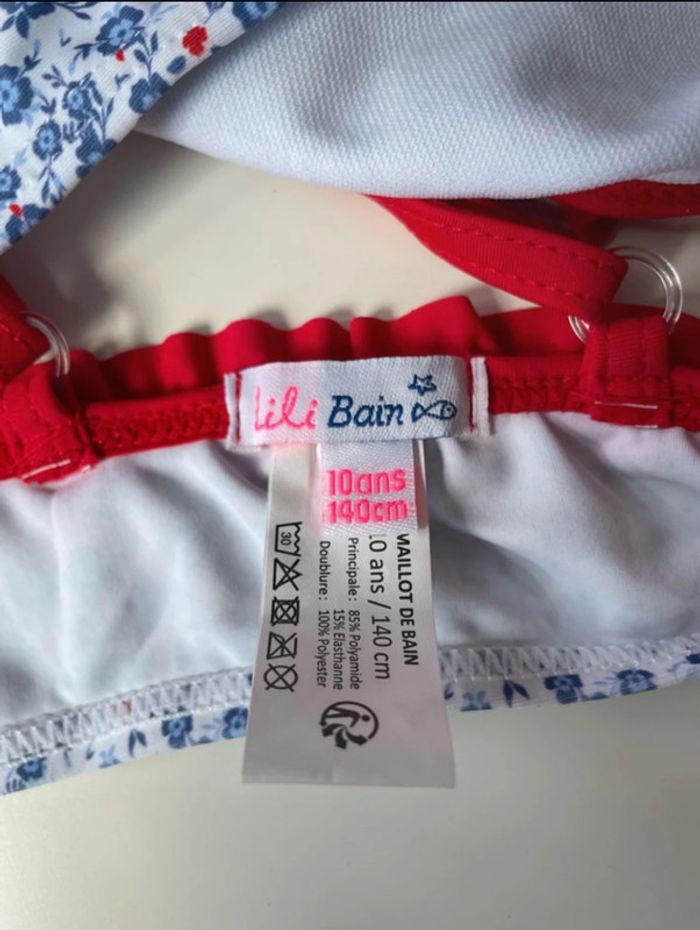 Haut de maillot de bain 10 ans Lili Marelle bain - photo numéro 2