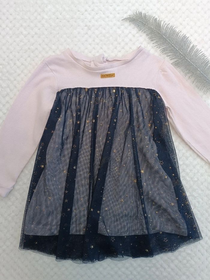 🔸Robe Rose & Bleu Marine Sucre d'Orge – 18 Mois🔸 - photo numéro 2
