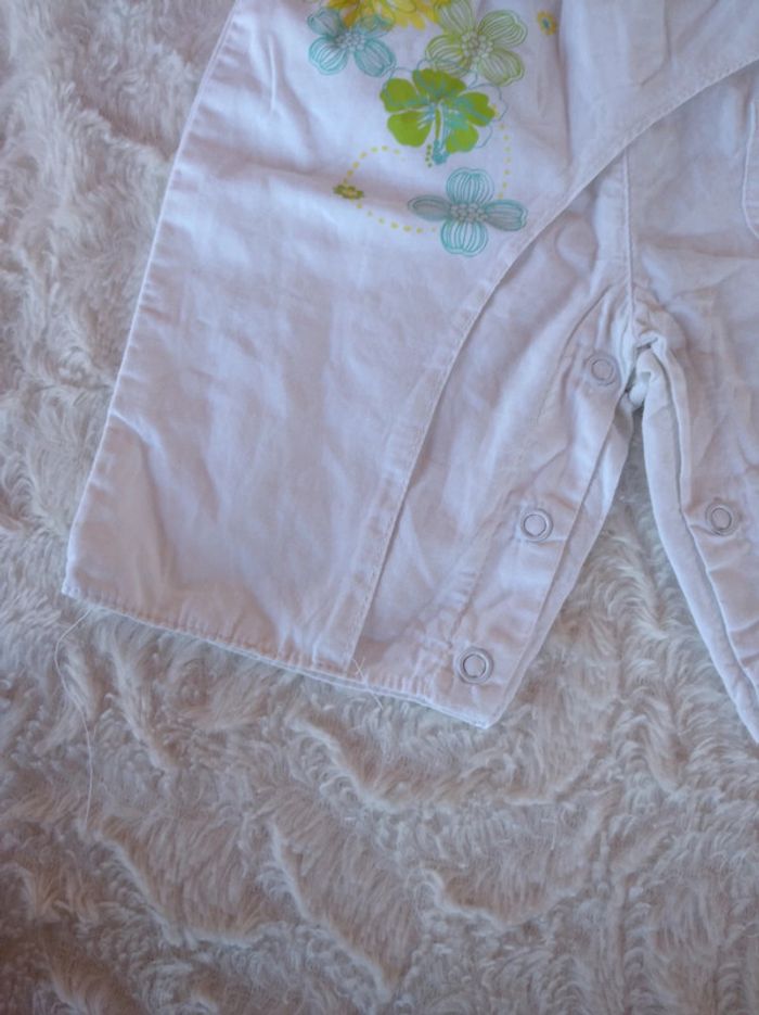 Pantacourt Fille 6 mois Fleurs Petit Kimbaloo 100% cotob - photo numéro 5