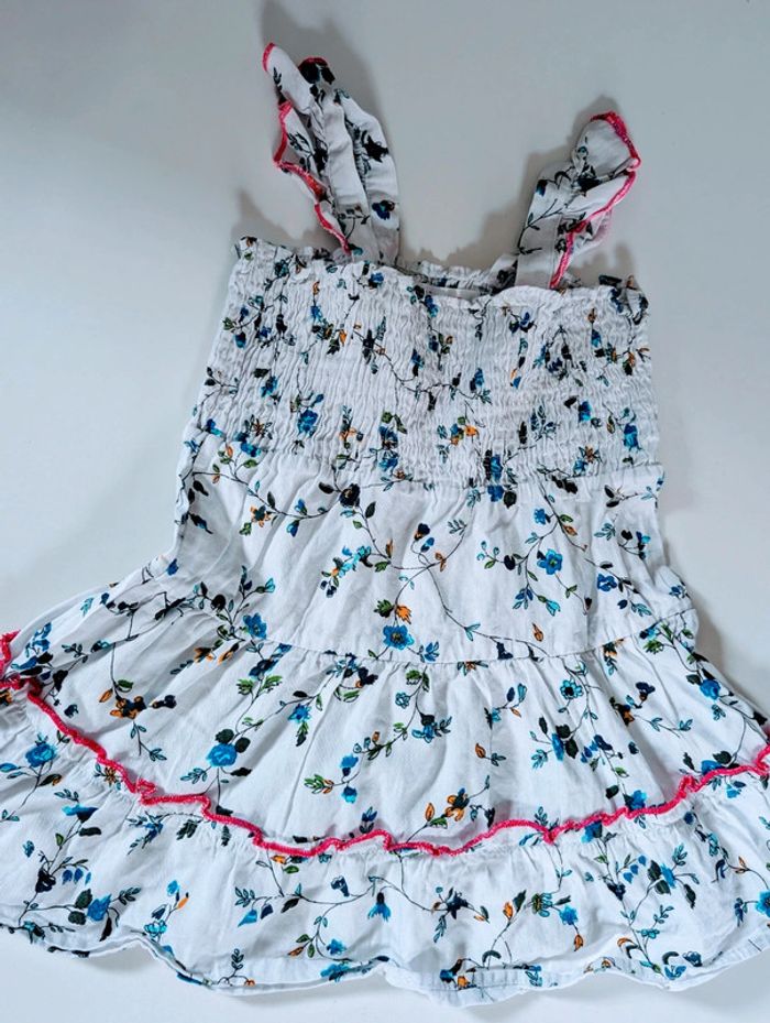 Robe fleurie inspiration Liberty Little Lass 3 ans neuf