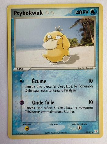 Carte Pokémon Psykokwak 44/95 Bloc EX Team Magma VS Team Aqua FR