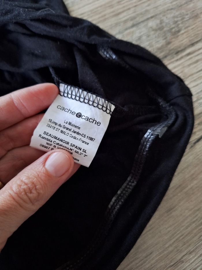 Haut noir bustier bandeau - cache cache M 38-40 - photo numéro 3