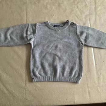 🧶 Pull gris pour bébé Kiabi 🧶