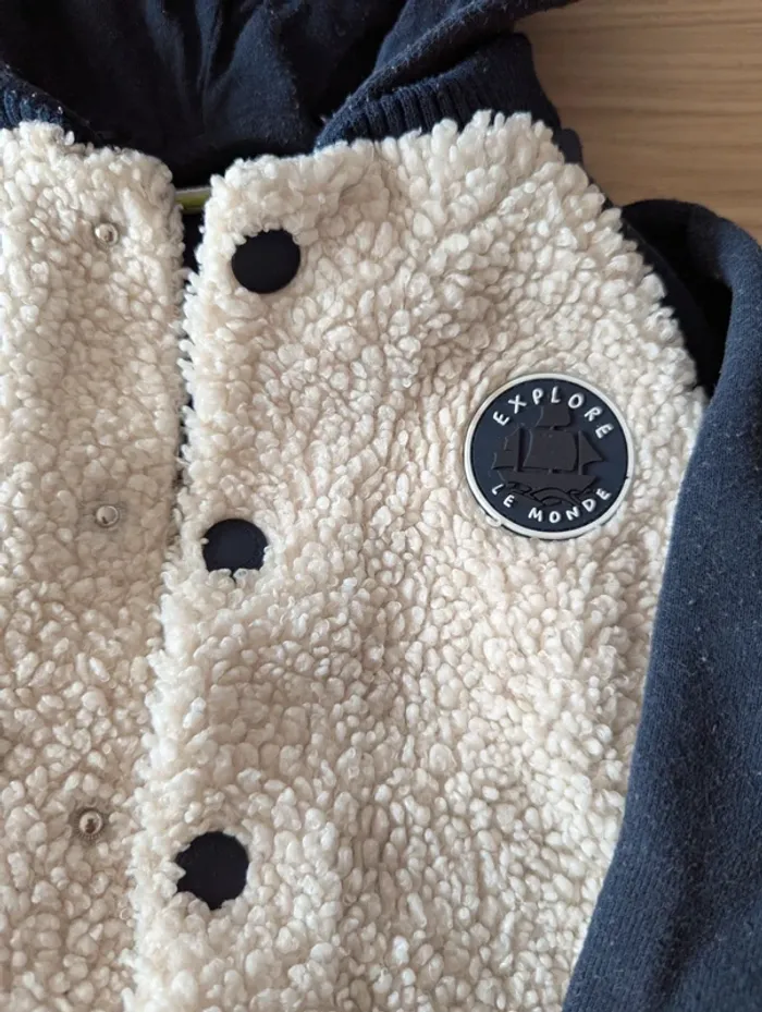 Gilet épais capuche 18 mois TAO - photo numéro 2