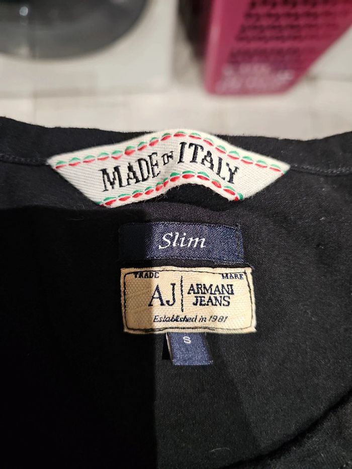 Tee shirt manches longues armani - photo numéro 3