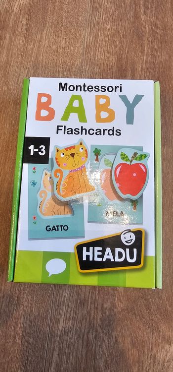 Montessori baby flahcards headu