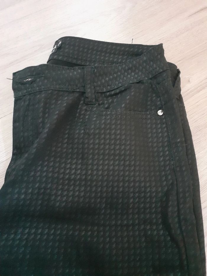 Pantalon effet huilé à carreaux 40 42 - photo numéro 2