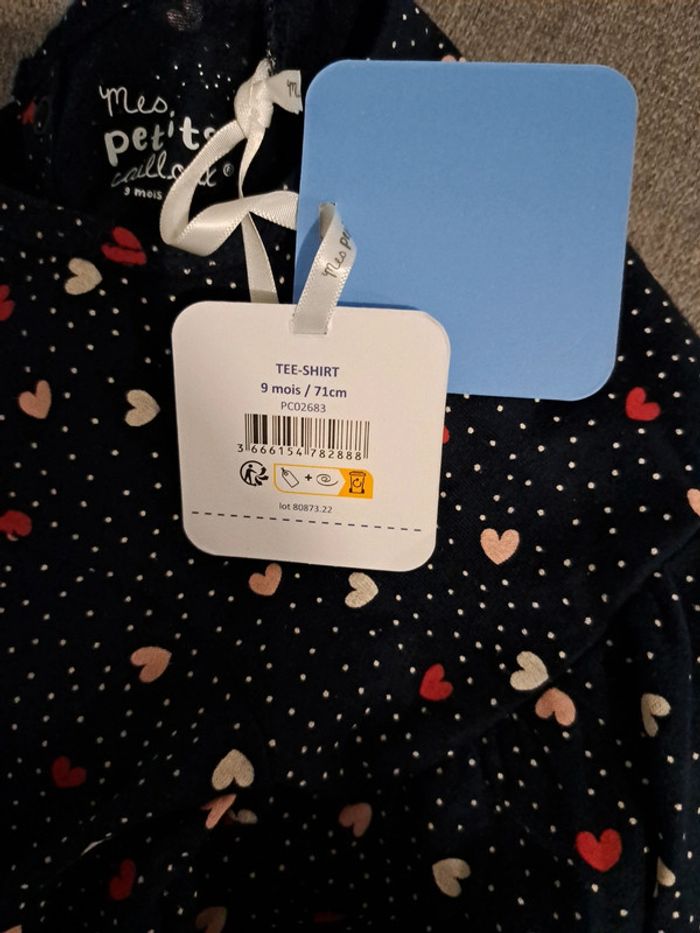 T-shirt bleu marine Mes petits cailloux - photo numéro 9