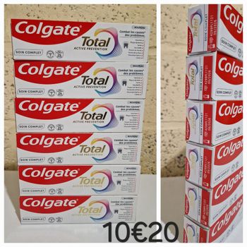 Lot de 6 dentifrice colgate total soin complet 