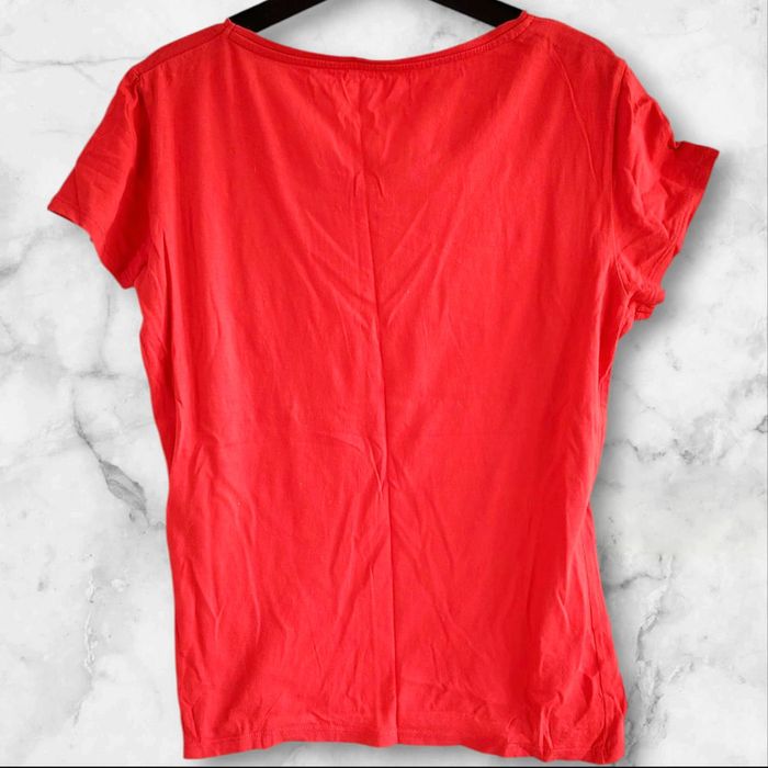 T-shirt rouge basique femme - photo numéro 3