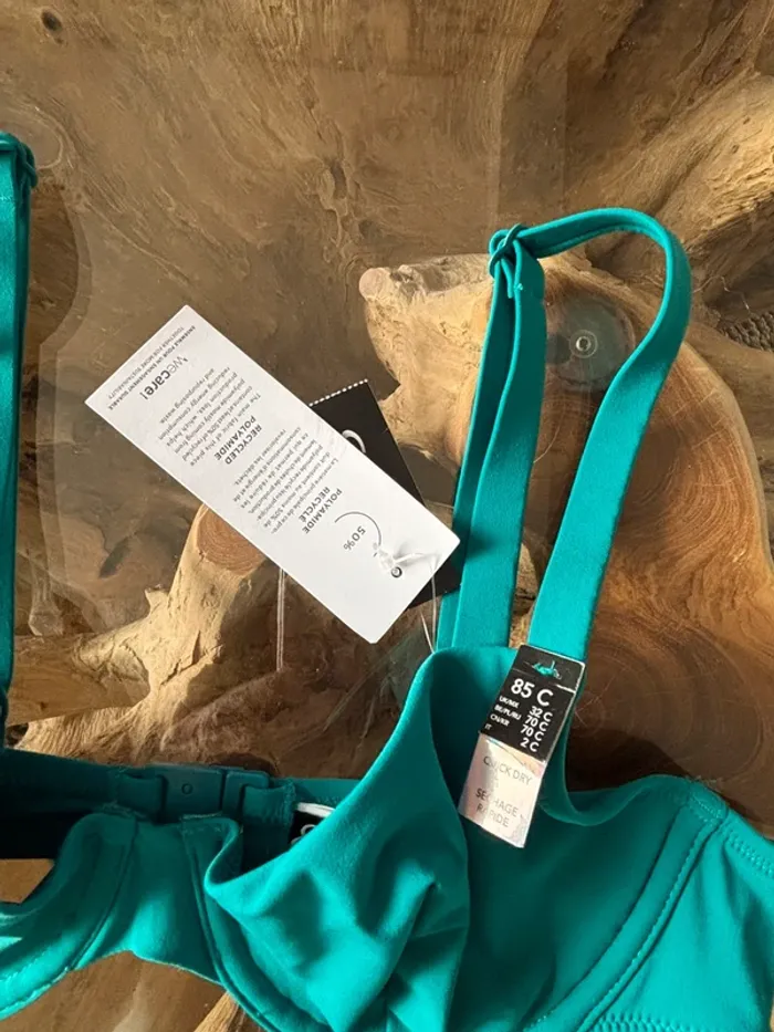 Haut de maillot de bain Etam vert émeraude 85C - photo numéro 4