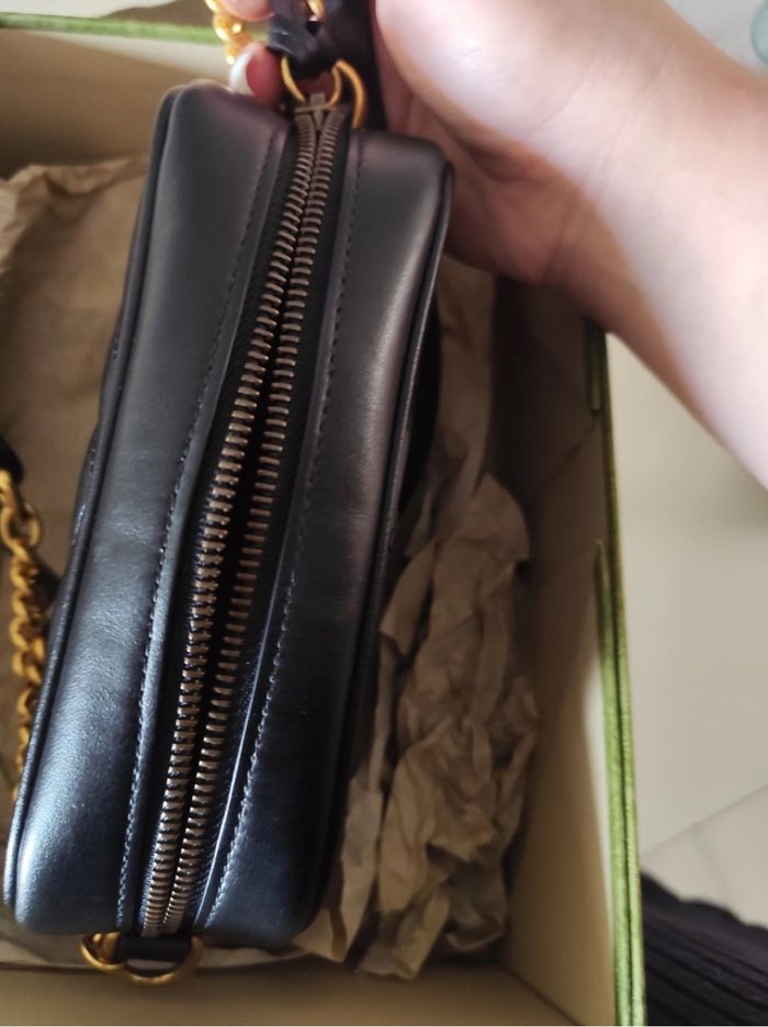 Sac bandoulière en cuir GG Marmont - photo numéro 6