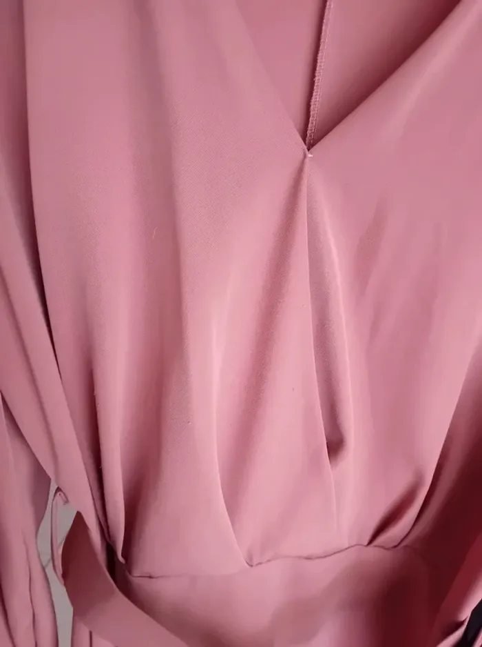 Robe chic rose habillée taille unique 38/40 - photo numéro 2