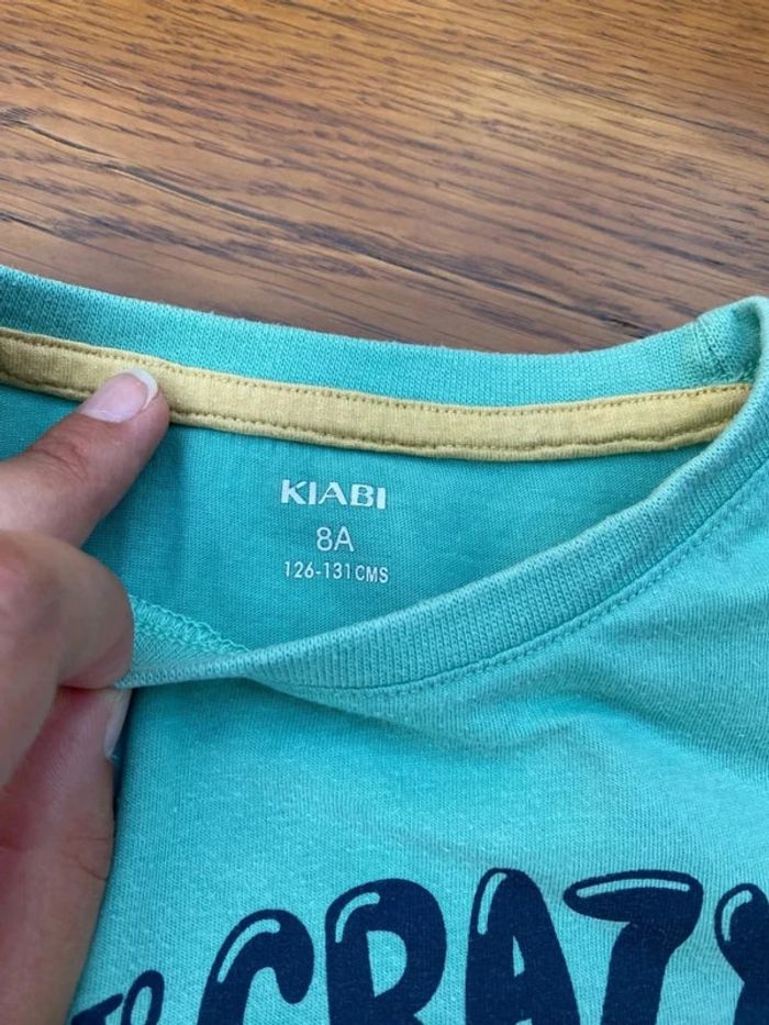 T-shirt vert Kiabi 8 ans hot-dog 🌠- photo numéro 3