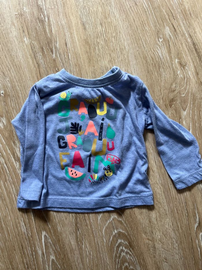 Teeshirt manches longues 6mois