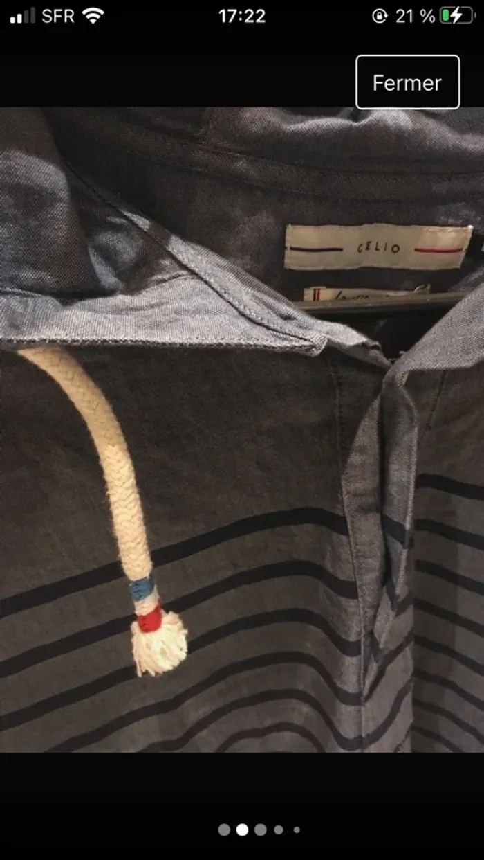 Superbe Marinière homme en L excellent état de la boutique Celio - photo numéro 3