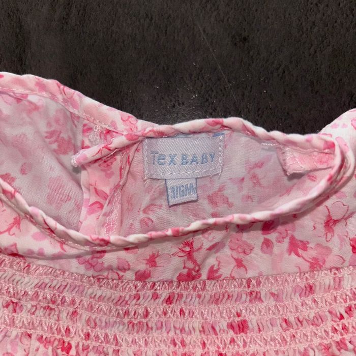 Robe fleurs rose et jaune fille / 6 mois / Très bon état - photo numéro 4