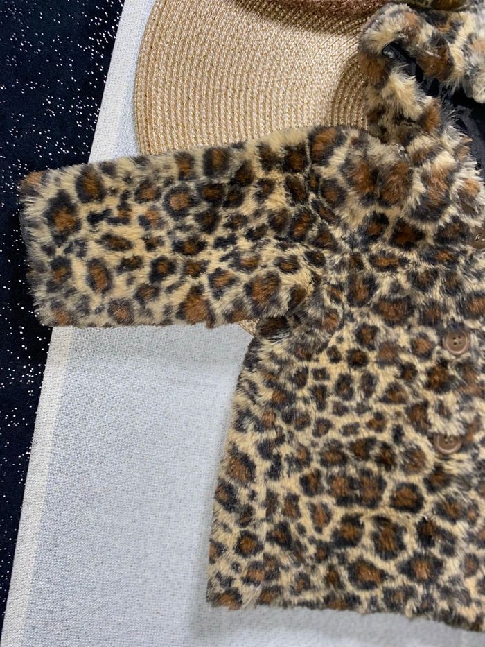 Veste pilou pilou léopard  6mois - photo numéro 3